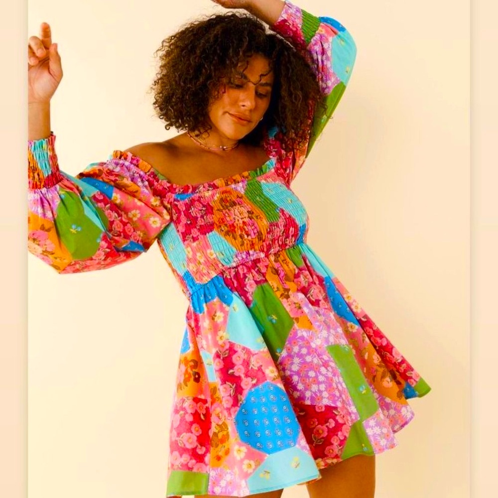 🆕✨ SPELL FREDA LOLLY 🍭 SHIRRED DRESS